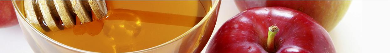 Ritual objects and food for the observance of the Jewish holiday of Rosh HaShanah
