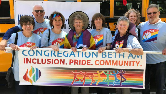 congregation beth el at a pride march