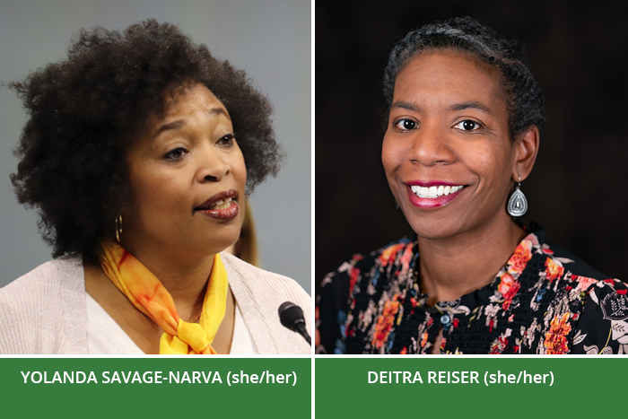 Yolanda Savage-Narva and Deitra Reiser