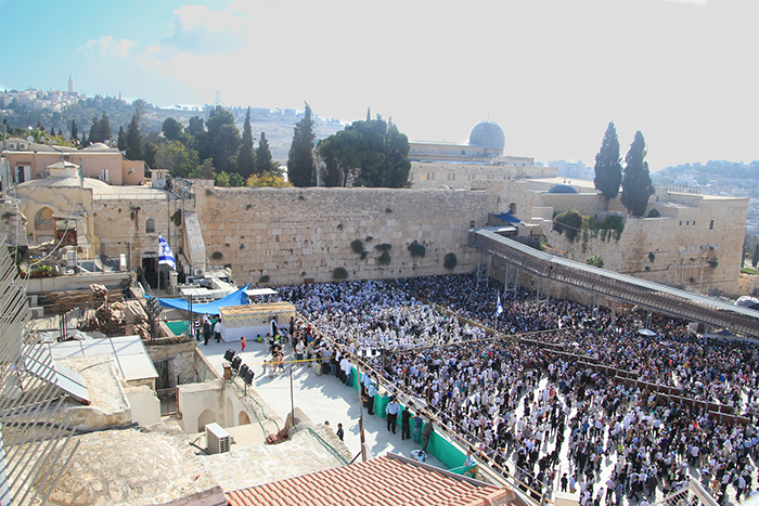Priestly Blessing at Western Wall