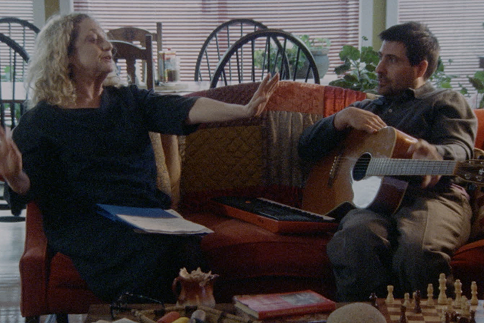 Photo of Carol Kane and Jason Schwartzman in a scene from the film "Between the Temples"