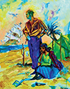 Photo of the painting "Abraham Sets Sarah’s Tent"