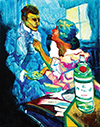 Photo of the painting Hannah and Eli