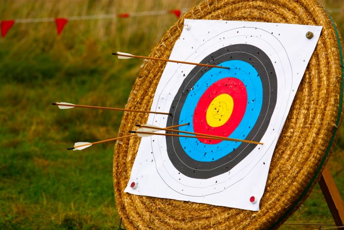 arrows in a target