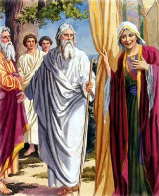 Sarah & Abraham Bible Scene