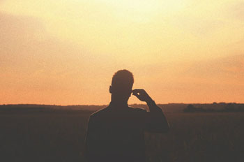 Gazing into a sunset