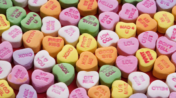 candy hearts 