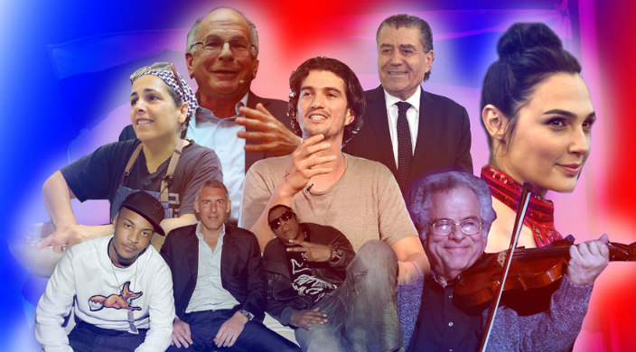 Collage of Israelis profiled in the blog post 