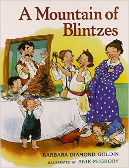 the cover of "a Mountain of Blintzes"