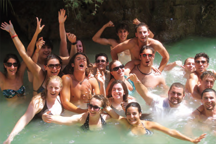 Fun on Taglit-Birthright Israel. Photo courtesy of Greater Portland Hillel.