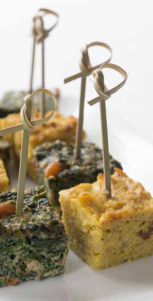 Persian Spinach and Pine Nut Kuku for Shabbat dinner