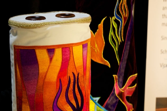 A torah scroll
