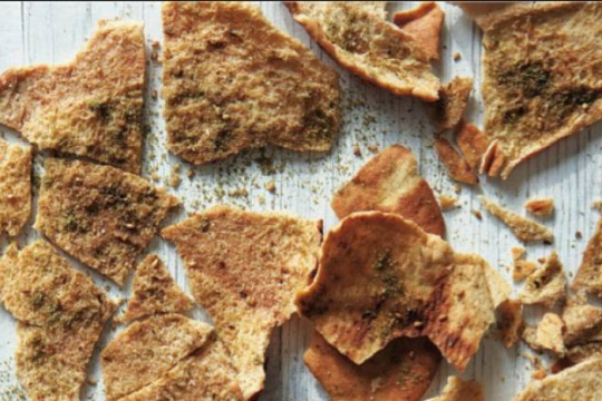 Pita chips with zaatar