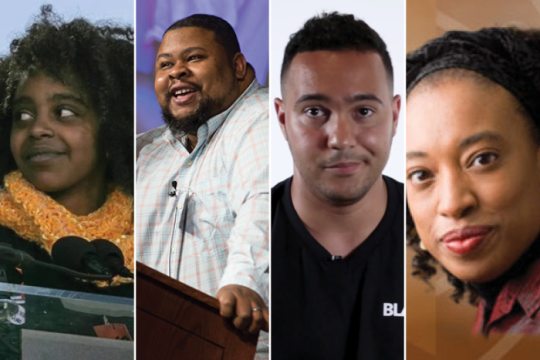 Photo of Aaron Samuels, Michael Twitty, Naomi Wadler, and Yavilah McCoy