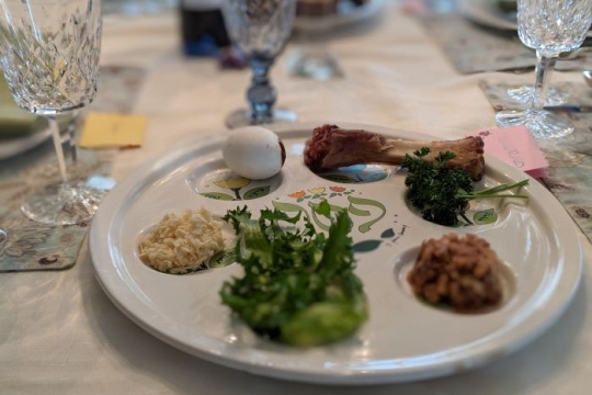 A seder plate