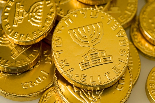 chocolate Hanukkah gelt