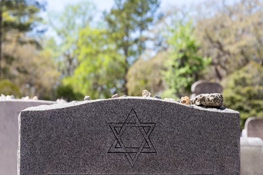 stones on grave