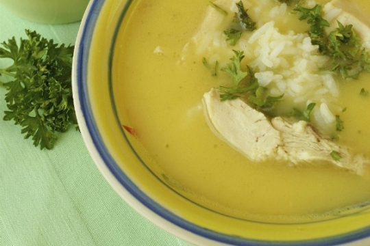 Greek Avgolemono Soup