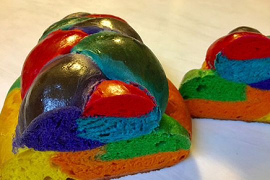 rainbow challah