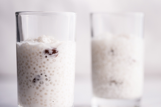 Vegan Coconut Rum Raisin Tapioca Pudding