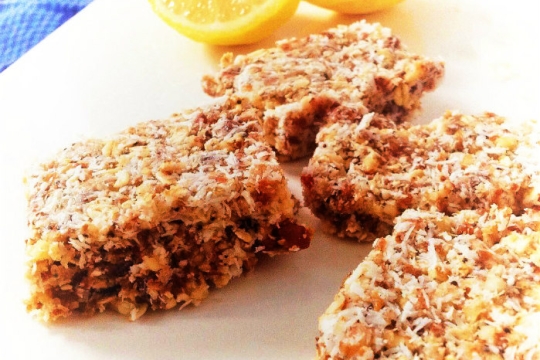 lemon poppy seed no-bake energy bars