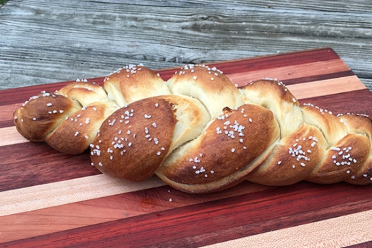 pretzel challah