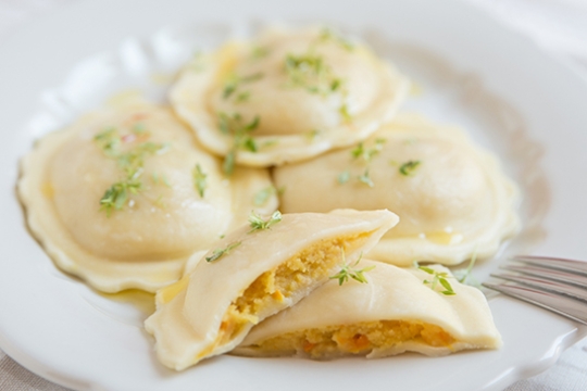 pumpkin ravioli
