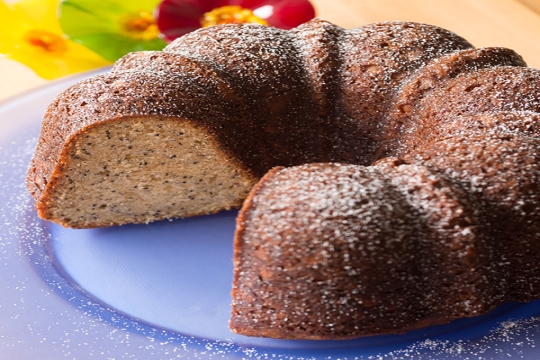 Almond Poppy Seed Pound Cake 