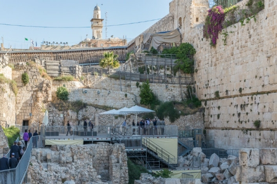 Egalitarian prayer space at the Kotel (Western Wall)