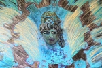 Dorit Jordan Dotan, Angel’s Embrace, 2021, Acrylic, pencil, spray on canvas
