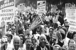 Marchers in the original 1963 March on Washington 