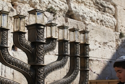 The Official Hannukiah at the Western Wall