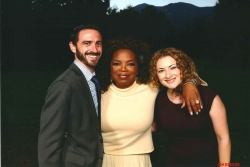 Joel and Ariella Thal Simonds with Oprah