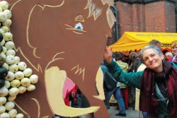 Here I am at a pumpkin festival. Jewish travel in Berlin Germany