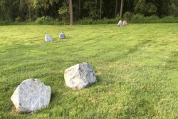 Picture of green burial lots in the congregation's cemetery