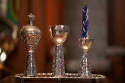 Havdalah set and candle