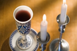 Ritual objects used in the Jewish holiday of Shabbat