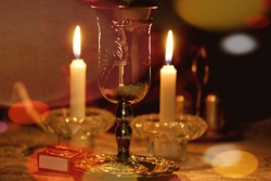 Kiddush Blessing over wine for Shabbat