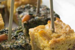 Persian Spinach and Pine Nut Kuku for Shabbat dinner