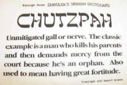 Finding My Chutzpah: Using Yiddish to Reconstruct my Jewish Identity