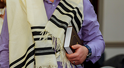man wearing a talit